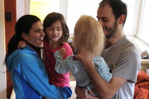 Thanksgiving dance party with Aunt Ashley and cousin Ellody